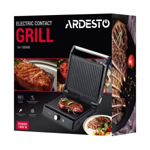 Grătar electric ardesto gh-1800mb, 1800w, negru | argintiu Thumbnail 8