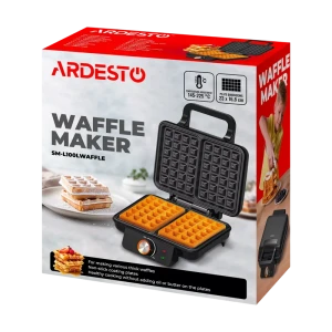 Aparat pentru vafe ardesto sm-l100lwaffl, negru Thumbnail 3