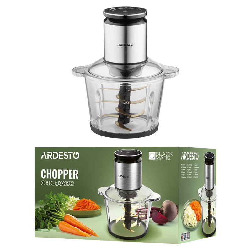 Измельчитель ardesto chk-8003b, чёрный 9