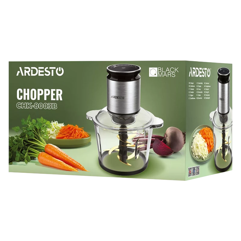 Измельчитель ardesto chk-8003b, чёрный 10