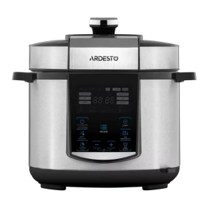 Мультиварка-скороварка ardesto mpc-p225, серебристый | черный