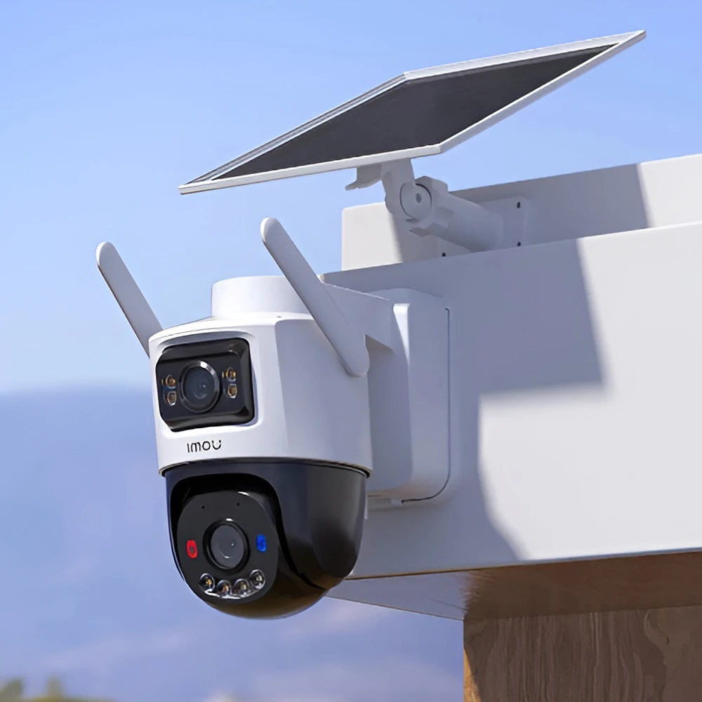 Imou outdoor aov ptz двойная охранная камера с 8w солнечной панелью wi-fi+4g 3k 5+5mp, белая 3