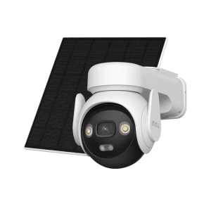Imou outdoor aov pt security camera with 5w solar panel wi-fi+4g 3k 5mp, white