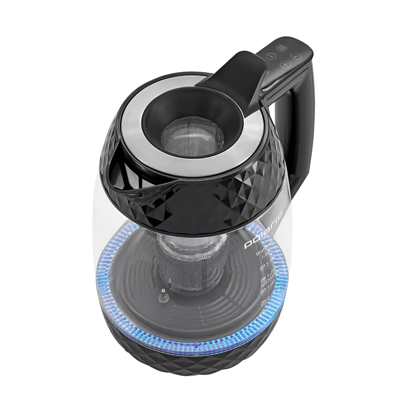 Электрочайник polaris pwk1823cgld, чёрный 7