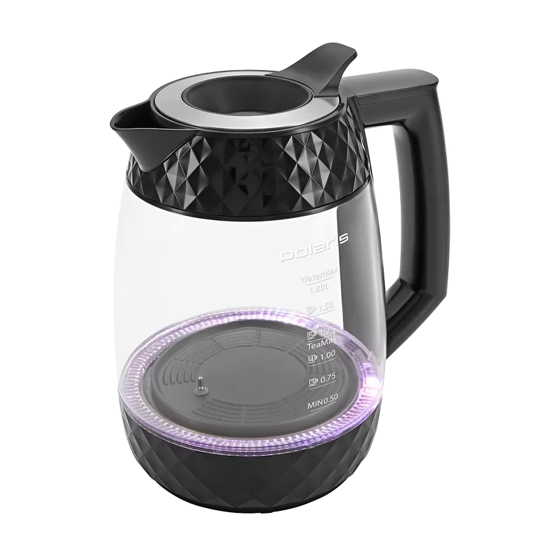 Электрочайник polaris pwk1823cgld, чёрный 4