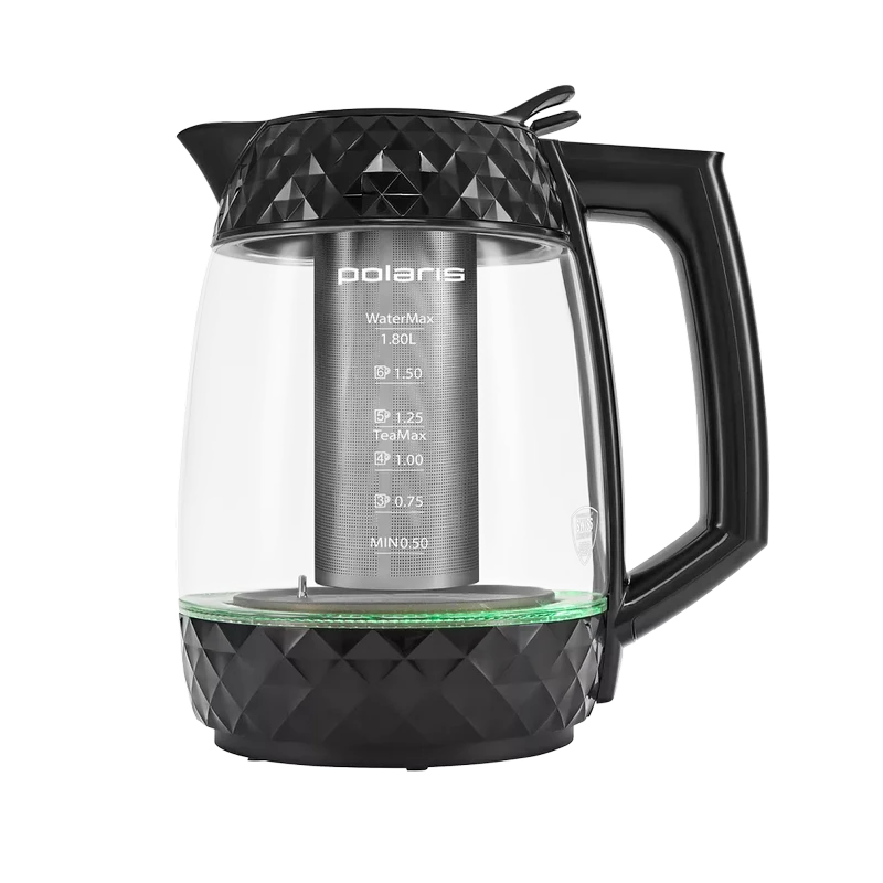 Электрочайник polaris pwk1823cgld, чёрный 10