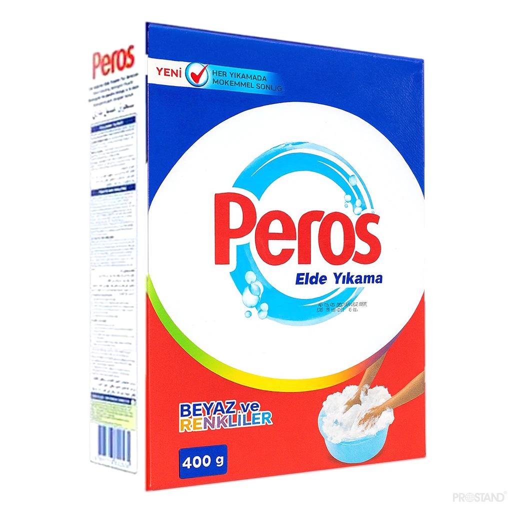 Peros detergent praf manual 400gr, cutie din carton, p/u rufe albe si colorate /8086 2