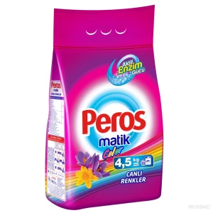 Peros   стиральный порошок для автомат. стирки 4,5 кг. мягкая уп.   1/4 bright colors / rufe colorate / roz /4569 Thumbnail 2