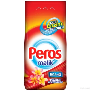 Peros detergent praf automat 9 kg, ambalaj moale white & colors / rufe albe si colorate / orange /3969 Thumbnail 1