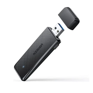 Ugreen адаптер wifi usb ac1300 11ac dual-band 2.4ghz/400mbps 5ghz/867mbps | cm492, черный