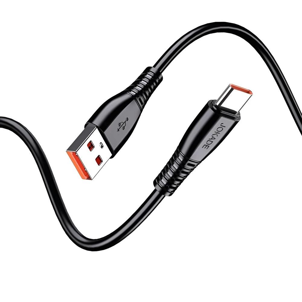 Jokade cable usb-a to type-c 5a 1m ja043, black 2