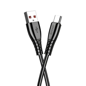 Кабель jokade usb-a на type-c 5a 1 м ja043, черный