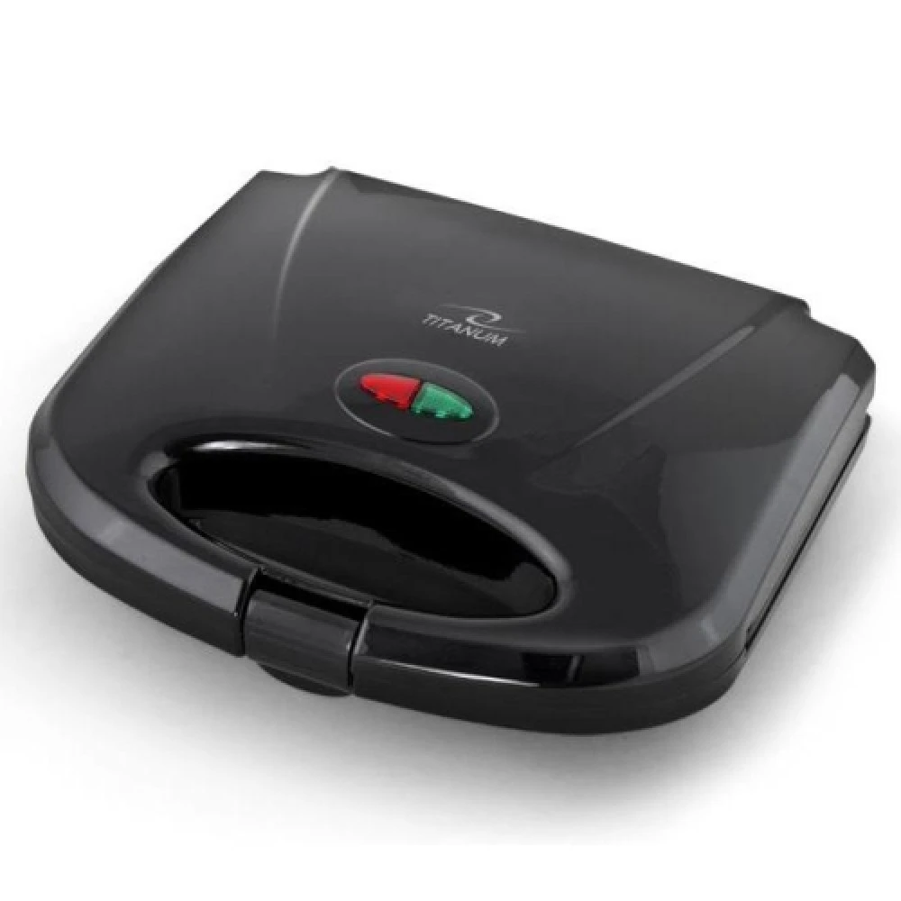 Sandwich maker titanum casserole tkt002k, 700w, automatic temperature control, easy to clean heating plates, non-stick coating of the heating plates, 3