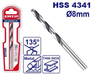 Burghiu p/u metal hss 8mm emtop Thumbnail 2