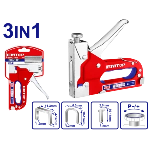 Capsator 3 in 1 cu capse 10-12mm 10-14mm 4-14mm emtop