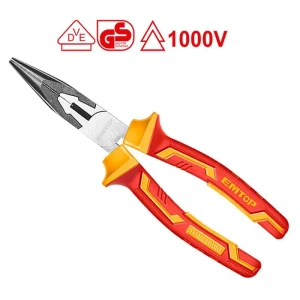 Cleste izolat cu varf alungit drept 200mm emtop