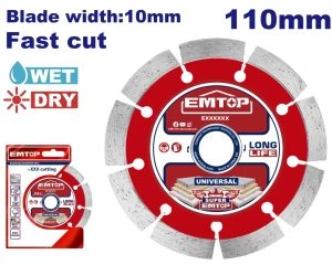 Disc diamant uscat 110 mm emtop Thumbnail 2