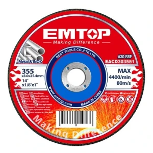 Disc p/u metal/inox 355*3.0*25.4mm emtop