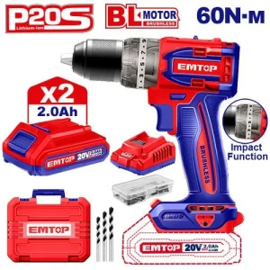 Masina de insurbat cu acumulator li-ion 20v 2*2ah brushless emtop