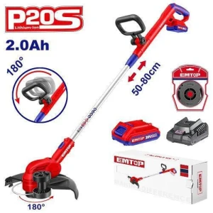 Masina de tuns iarba cu acum. 20v 2ah 300mm emtop
