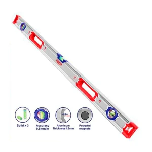 Nivela magnet. aluminiu 100cm 3 pozitii cu 2 manere emtop Thumbnail 2
