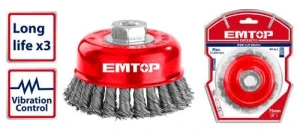 Perie rotativa twist 75mm m14 emtop