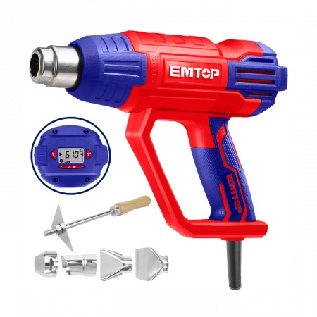 Фен тепловой 2000w 50℃-550℃ emtop 2