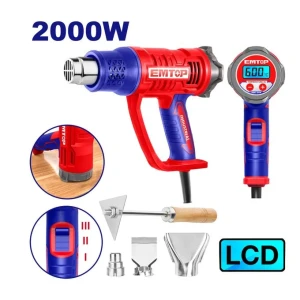 Pistol cu aer cald 2000w digital 50℃-600℃ emtop