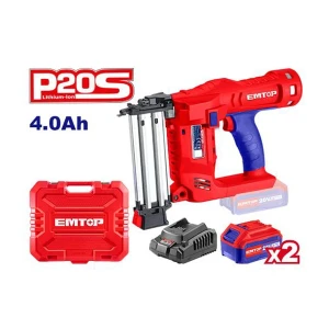 Pistol electric 20v cu acum. li-ion 2*4ah 15-50mm emtop