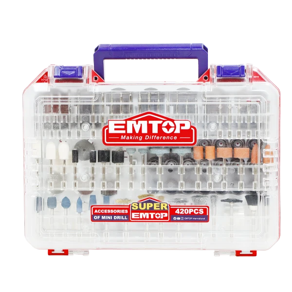 Set accesorii p/u polizor multif. 420 piese emtop 2
