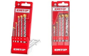 Set burghiu p/u beton 4-10mm 5buc emtop