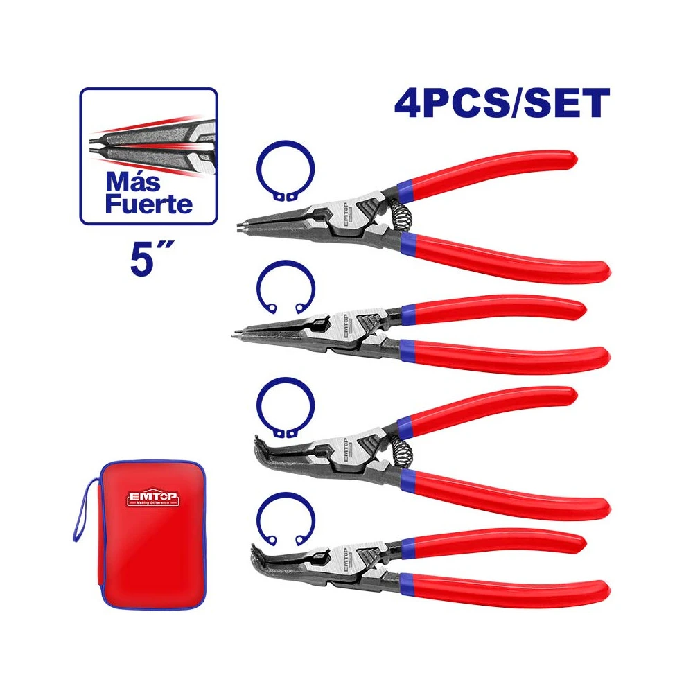Set clesti p/u demontarea inelelor 4buc emtop 2