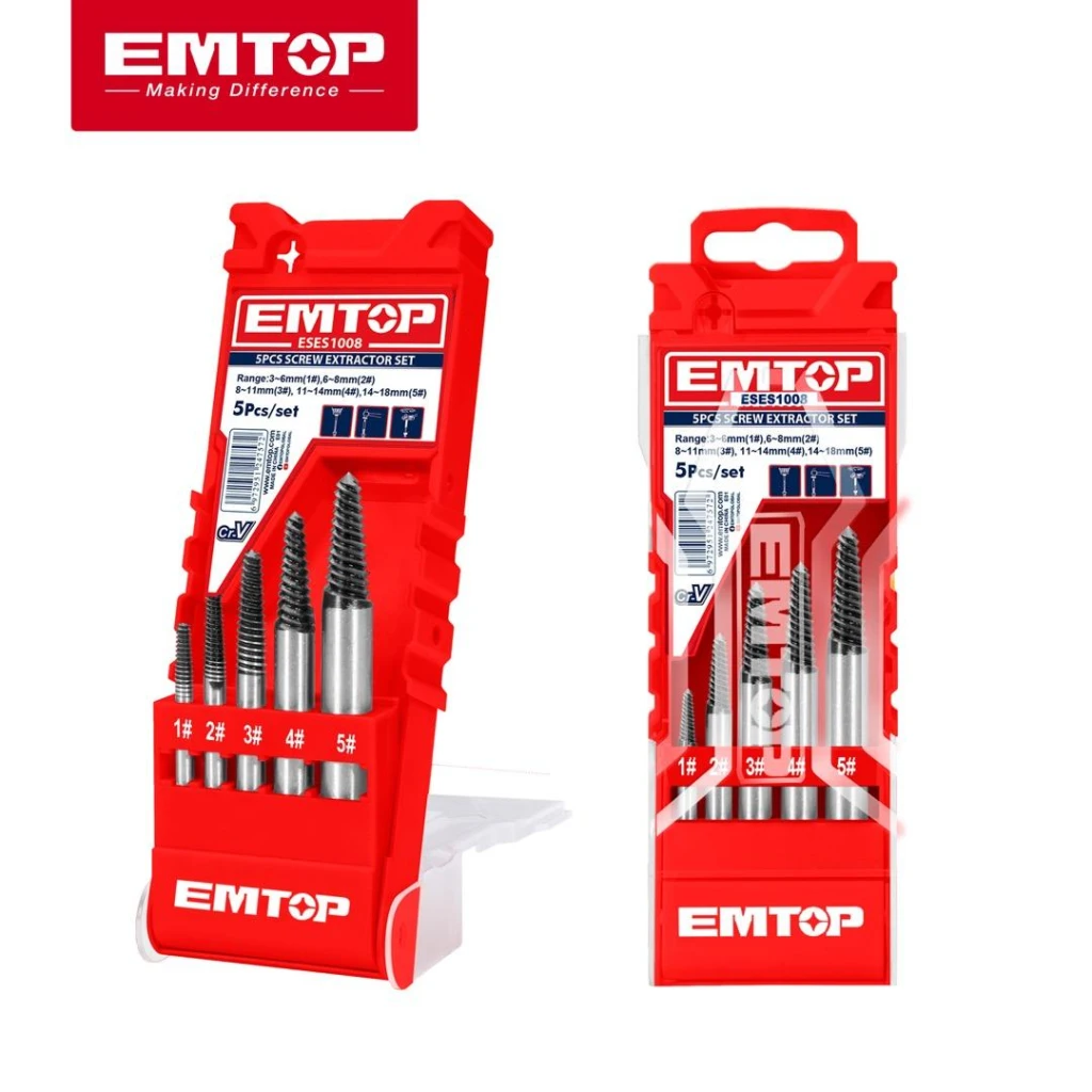 Set extractor de suruburi 5 buc emtop 2