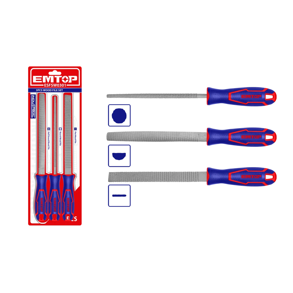 Set pile pentru lemn 3 buc emtop 2