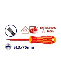 Surubelnita izolata plata sl3 75mm emtop