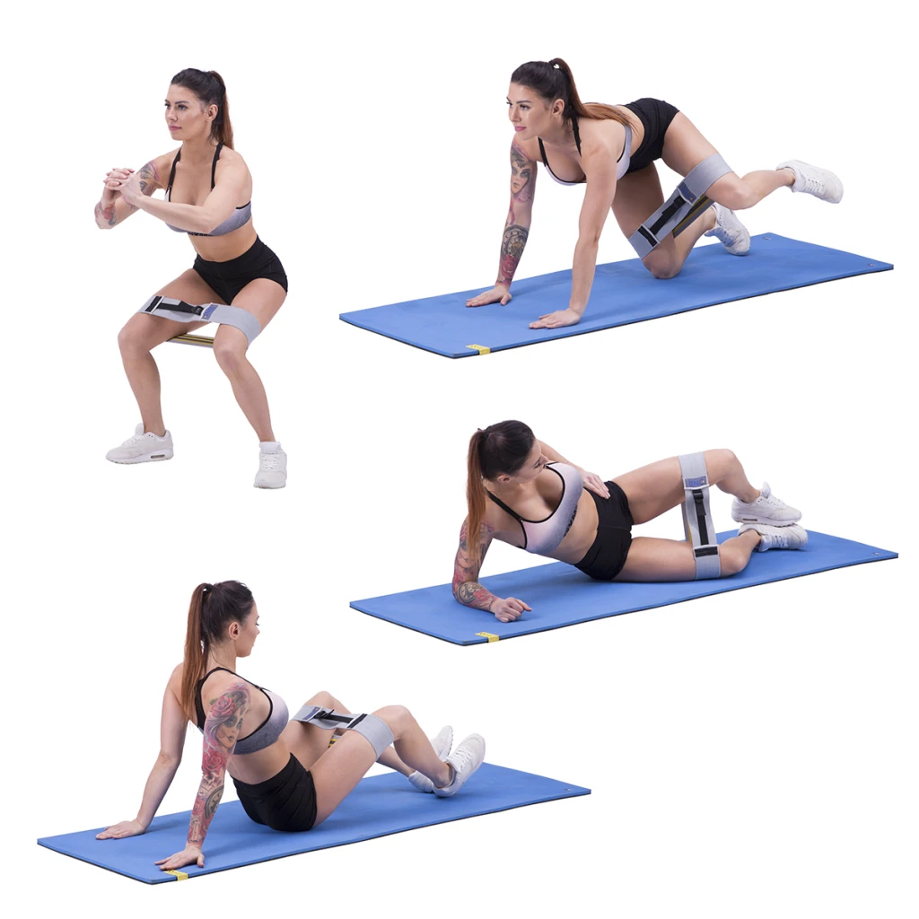 Эспандер тканевый 42*8 cm loop hb011 ajustabil one fitness 4