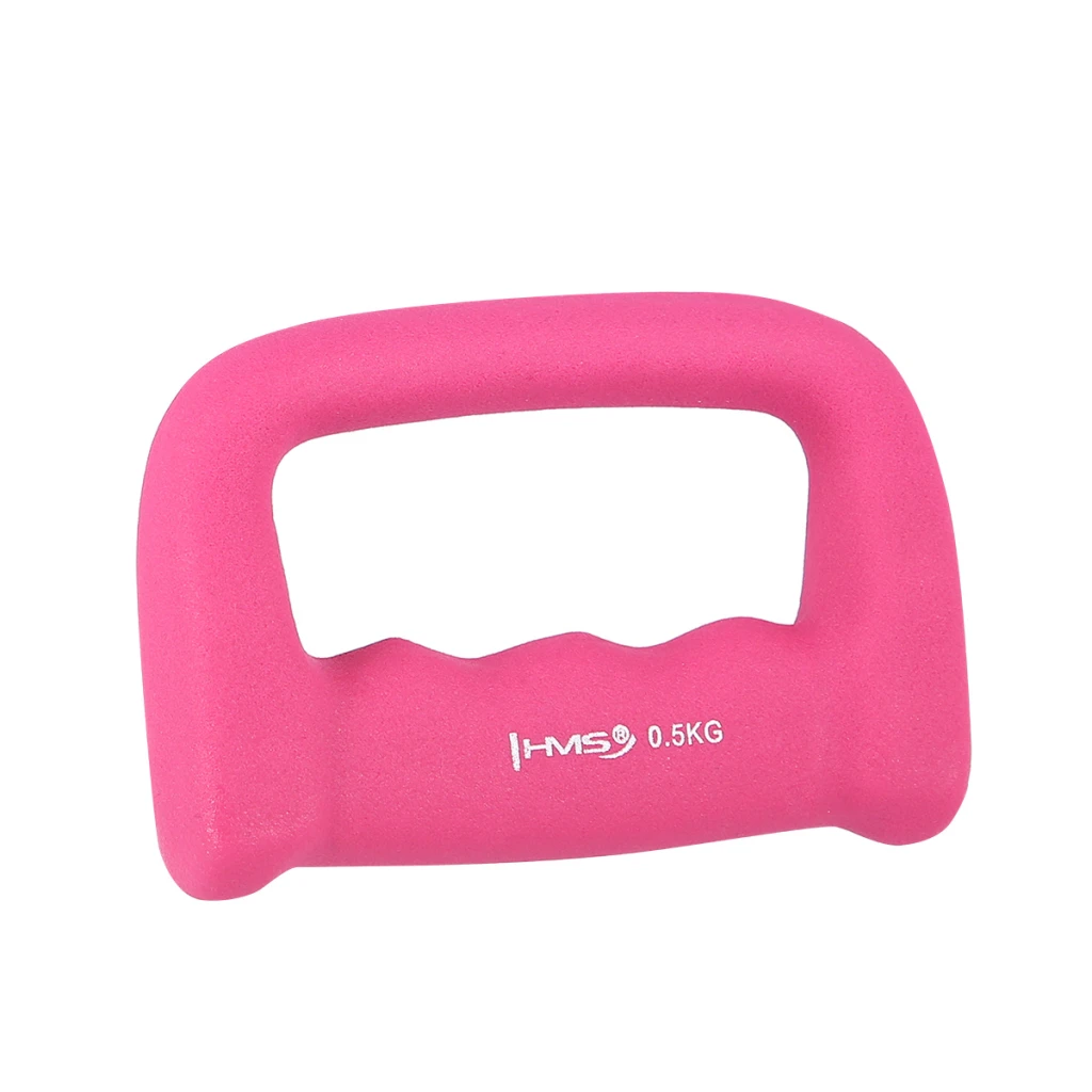 Анатомическая гантели 0.5 kg pink neoprene ck05 hms 3