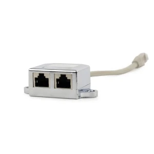 Splitter  rj-45 gembird pt. cablu ftp, cat5, rj-45 (t) | rj-45 (m) x 2, ecranat, metal, 1 buc, "nca-sp-02" Thumbnail 2
