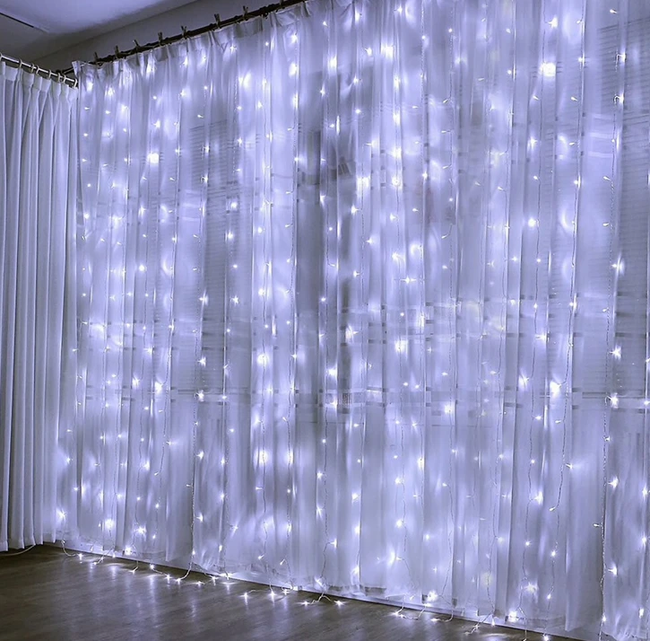 Ghirlanda-ploita, 300 lampi, lumina rece, usb, 3х3 m, fs01 2