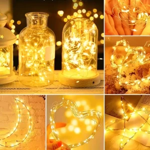 Ghirlanda-roua, 100 lampi, lumina calda, usb, 10 m, cld3