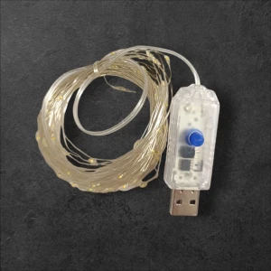 Ghirlanda-roua, 100 lampi, lumina calda, usb, 10 m, cld3 Thumbnail 2