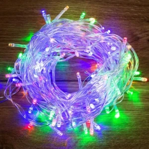 Ghirlanda, 100 lampi led, colorata, 10 m, xx-107