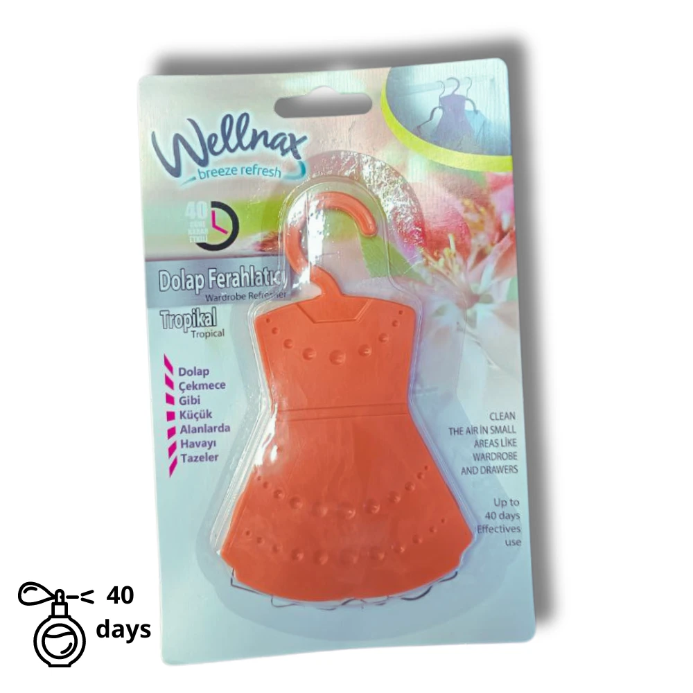 Освежитель для шкафов wellnax, dushler bahces tropical, 20 г 2