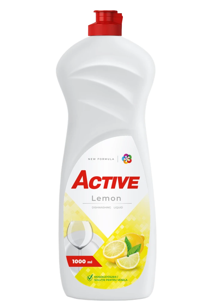 Средство для мытья посуды active, lemon, 1000 мл 2