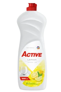 Средство для мытья посуды active, lemon, 1000 мл Thumbnail 2