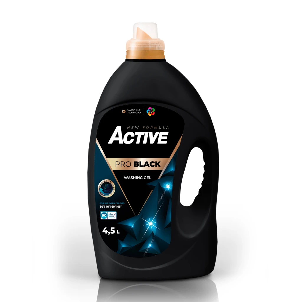 Гель для стирки active, pro black, 4,5 л 2