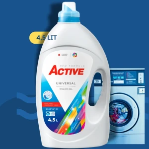 Гель для стирки active, universal, 4,5 л