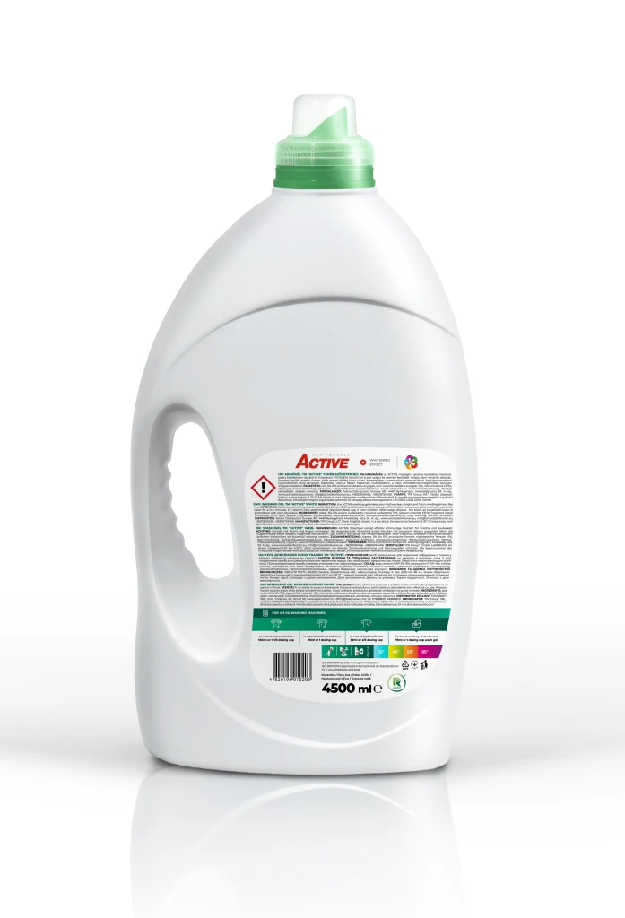Гель для стирки active, white, 4,5 л 2