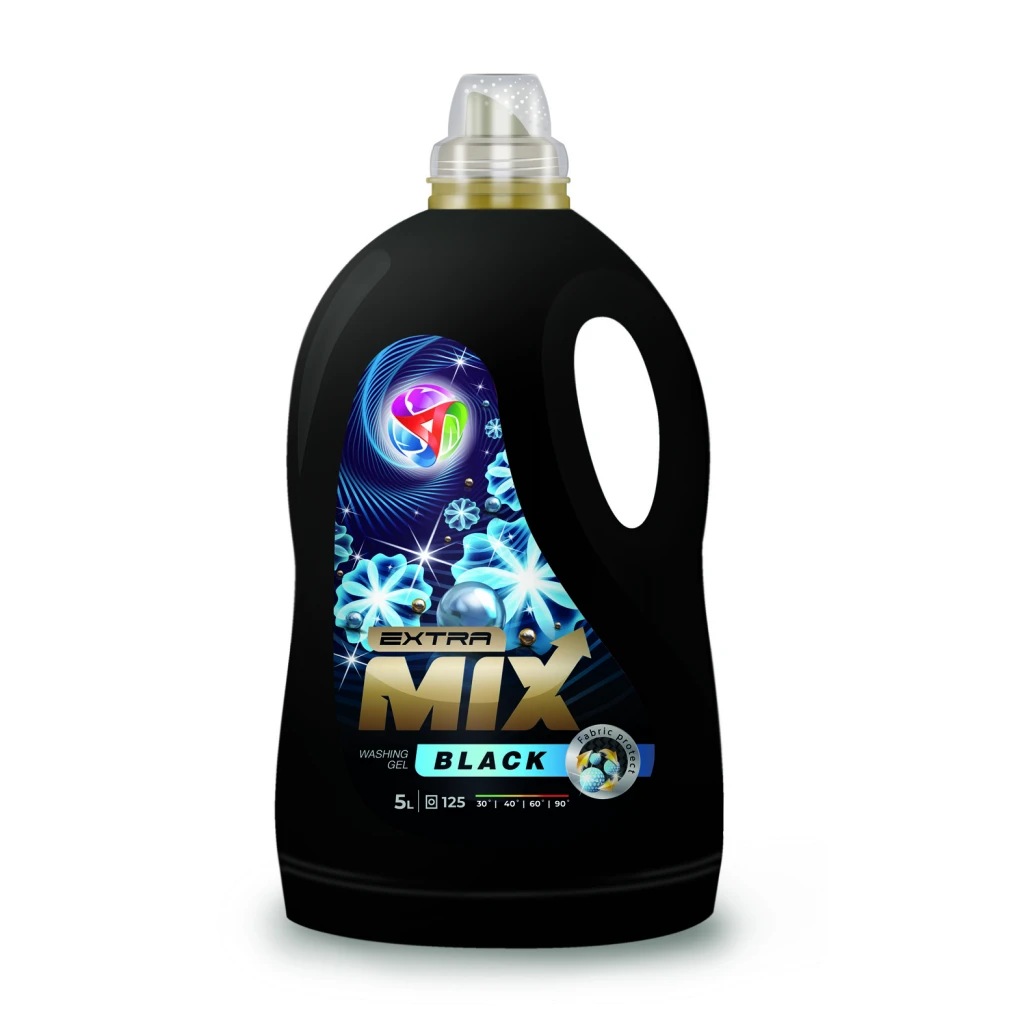 Detergent gel extra mix, black, 5,0 l 2
