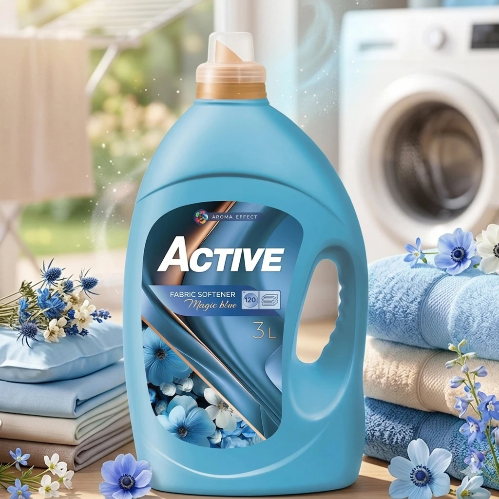 Ополаскиватель для белья active, magic blue, 3,0 л 2